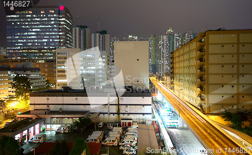 Image of urban downtown night