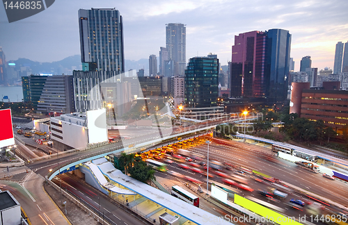 Image of downtown city night 