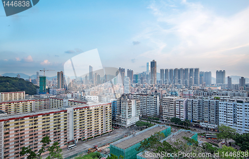 Image of urban city sunset