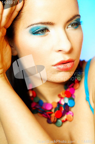 Image of Blue Makeup
