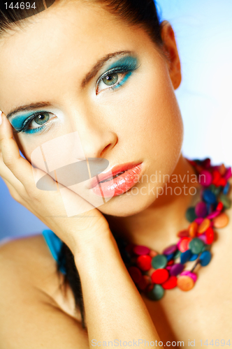 Image of Blue Makeup