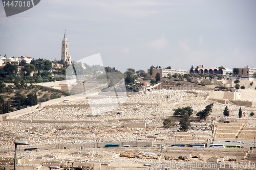 Image of Old jewish cemetery in jerusalem