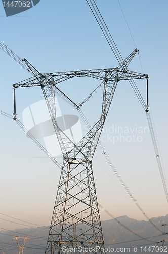 Image of High voltage transmission lines