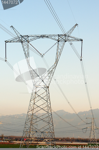 Image of High voltage transmission lines