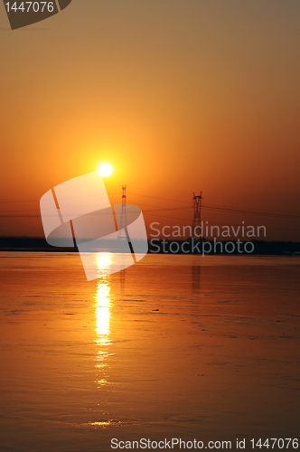 Image of Sunset at riverside