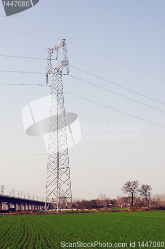 Image of High voltage transmission lines