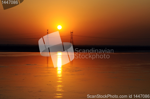 Image of Sunset at riverside