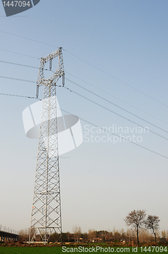 Image of High voltage transmission lines