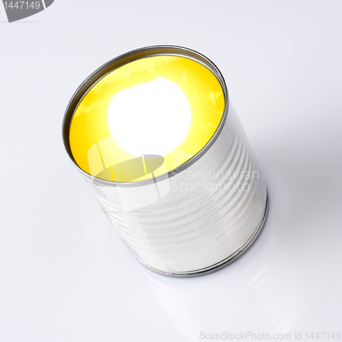 Image of big sun into a can