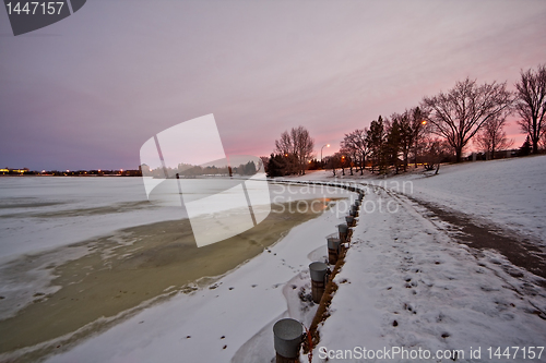 Image of Frozen lake