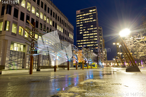 Image of Downtown regina at night