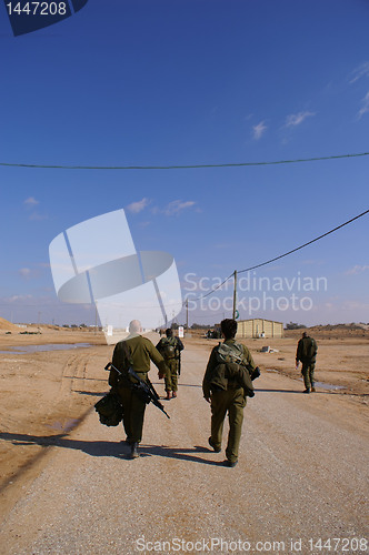 Image of Soldiers before an exercise