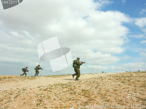 Image of soldiers attack