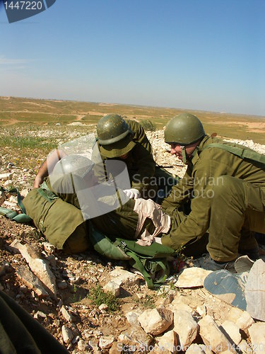 Image of  injured soldier 