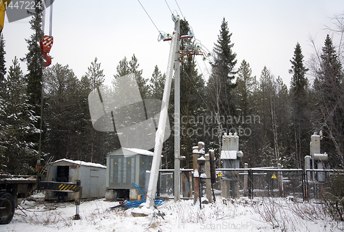 Image of Emergency work on the substation