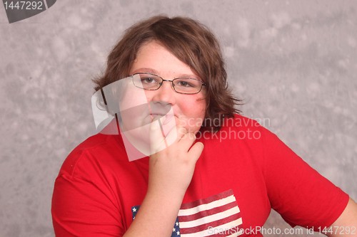 Image of Teenage boy portrait