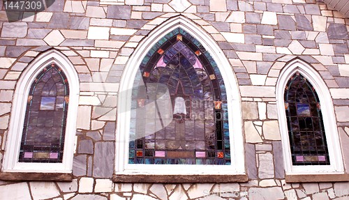 Image of Three beautiful church windows