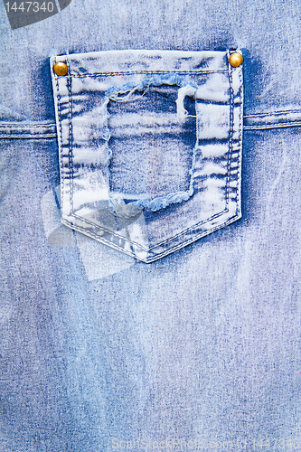 Image of denim with a pocket