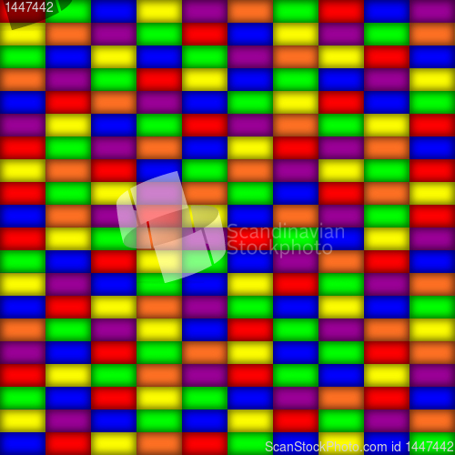 Image of Glowing rectangles in primary colors