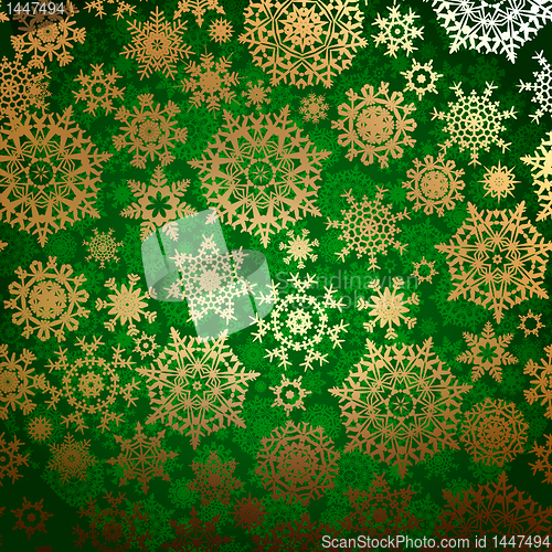 Image of Christmas pattern snowflake background. EPS 8