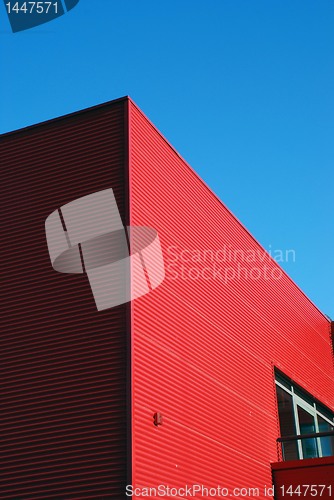 Image of House wall made of tin. 