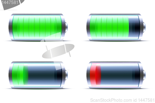 Image of glossy battery