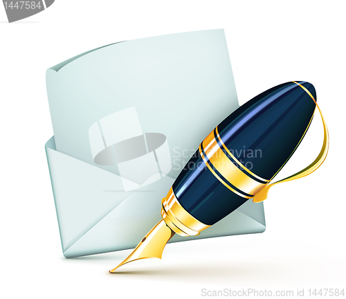 Image of elegant fountain pen