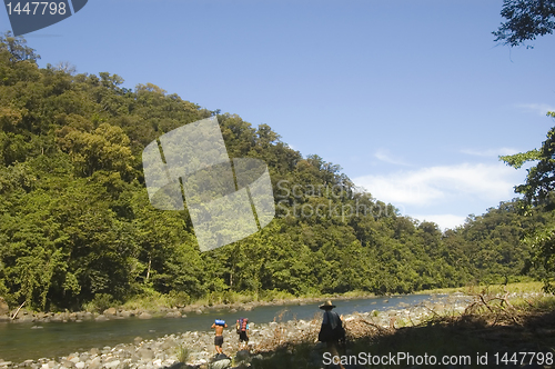 Image of River and Mountains