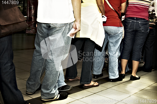 Image of Standing in Line