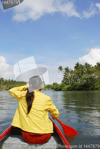 Image of Woman in Canoe