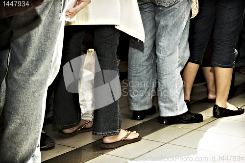 Image of Standing in Line