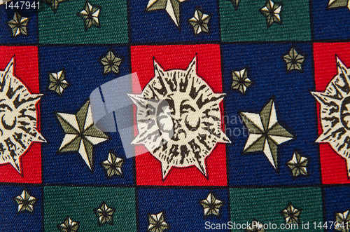 Image of Closeup view of pattern neck tie