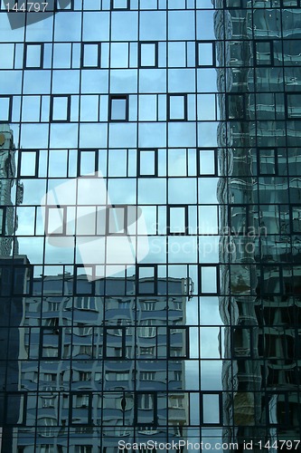 Image of City reflected