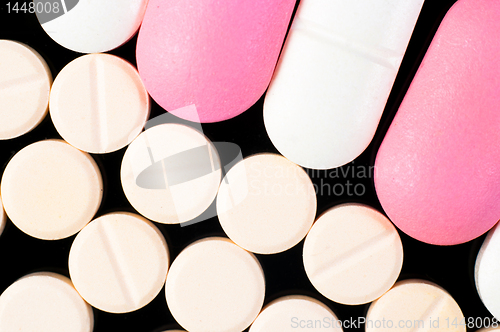Image of Medicine on black background