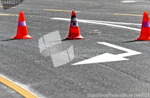 Image of Road block with lanes