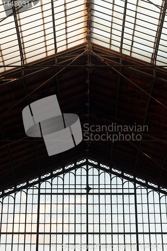 Image of abstract background of an old industrial building