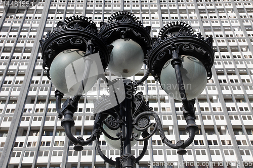 Image of Antique cast iron lampost