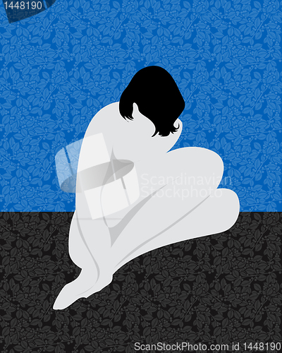 Image of Nude sitting