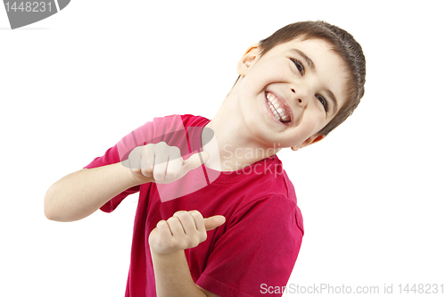 Image of Boy on a white background