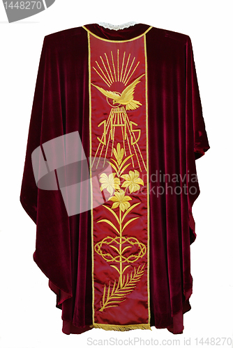 Image of Golden embroidered Church vestments