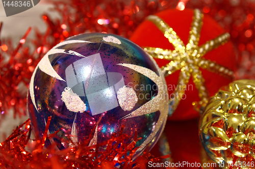 Image of decorations for a christmas tree