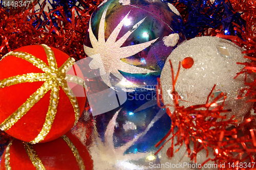 Image of decorations for a christmas tree