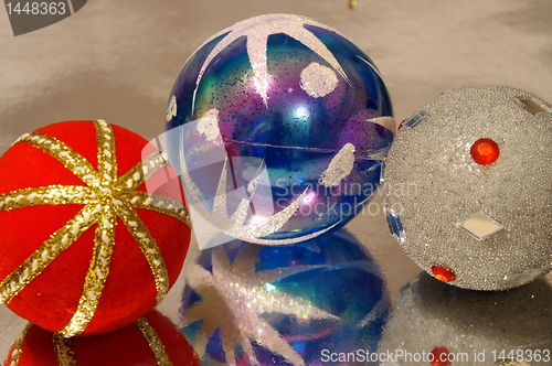 Image of decorations for a christmas tree