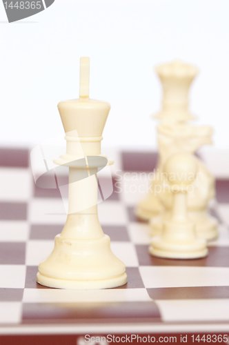 Image of white king on a board