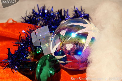 Image of decorations for a christmas tree