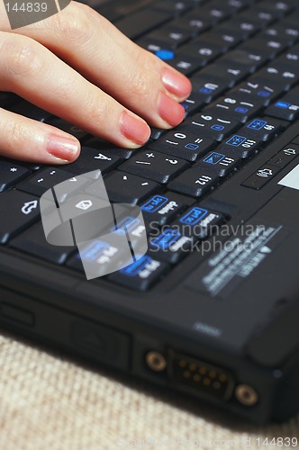 Image of Fingers on the keyboard
