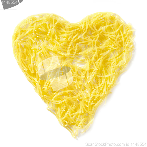 Image of macaroni heart