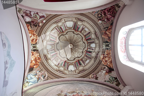Image of Fresco on the ceiling of the church