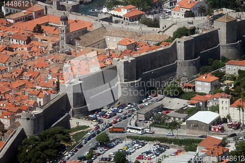 Image of Dubrovnik old town city walls