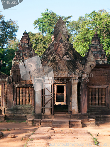Image of Entrance of the Banteay Srei Temple in Cambodia